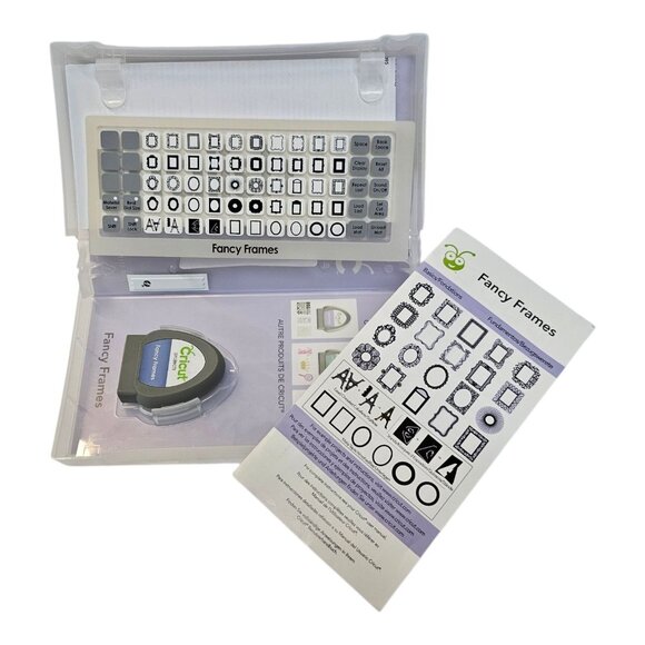 Cricut Projects Provo Craft Cartridge Fancy Frames 2001095 Link Status Unknown - Picture 2 of 11